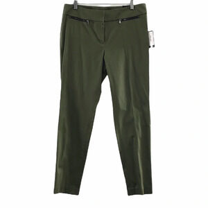 Nine West‎ Olive The Slim Straight Ankle Crop Pants Womens 6 Cotton Blend